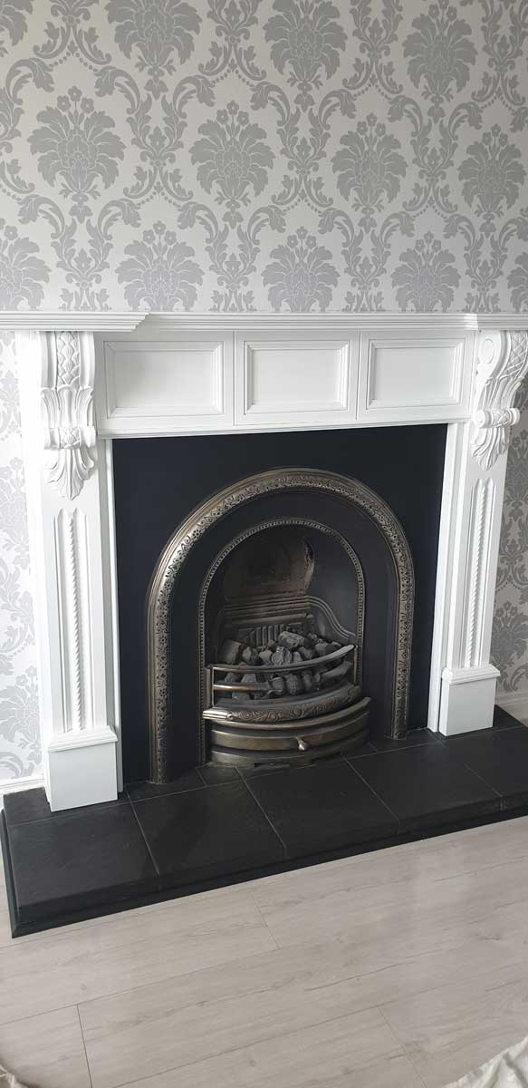 Resprayed Fireplace After